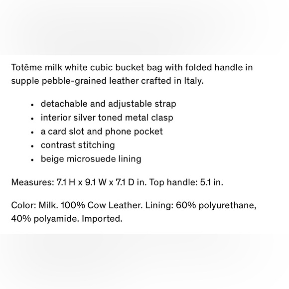 Toteme Bucket Bag - Picture 15 of 15